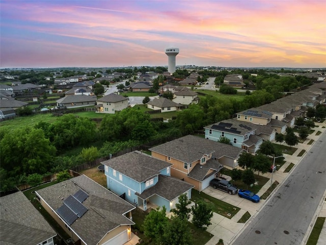 349 Eagle Brook Ln, Buda, TX 78610 - aerial view at dusk featuring a residential view