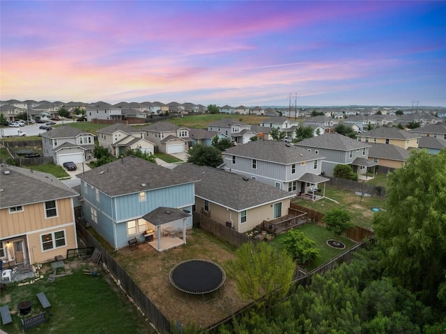 349 Eagle Brook Ln, Buda, TX 78610 - aerial view at dusk of a residential view