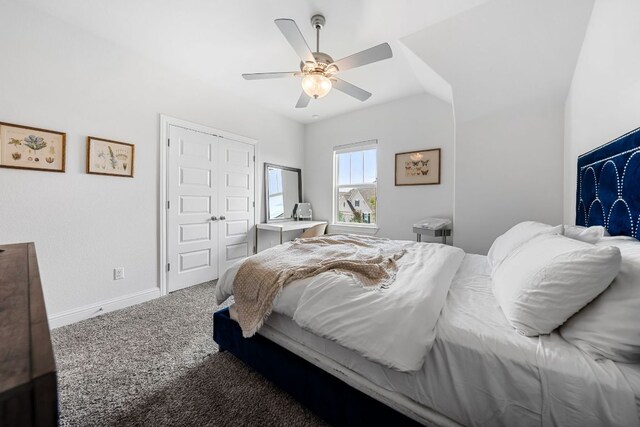19600 Summit Glory Trl, Spicewood, TX 78669 - bedroom featuring a ceiling fan, baseboards, and carpet