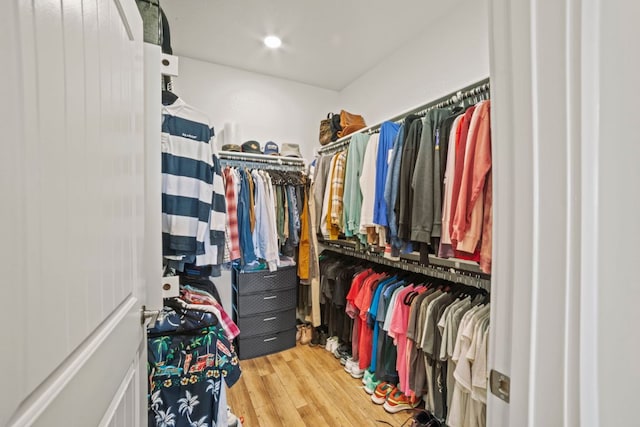 711 Livewater Ln, Georgetown, TX 78633 - spacious closet featuring wood finished floors