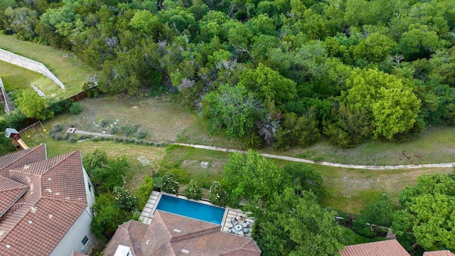 7921 W Rim Dr, Austin, TX 78731 - drone / aerial view of a pool