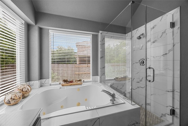 1725 Buttercup Creek Blvd, Cedar Park, TX 78613 - full bath with a whirlpool tub and a marble finish shower