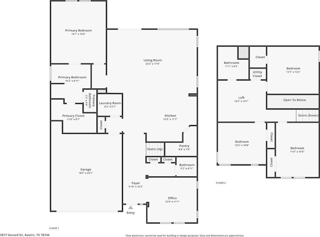 5817 Gerard Dr, Austin, TX 78744 - home floor plan