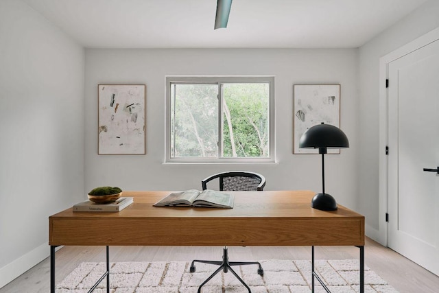 office with baseboards