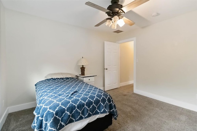 1400 Hargis Creek Trl, Austin, TX 78717 - carpeted bedroom featuring baseboards and a ceiling fan