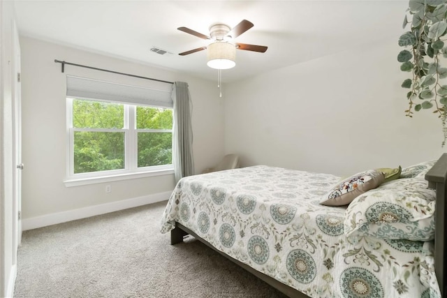 1400 Hargis Creek Trl, Austin, TX 78717 - bedroom featuring baseboards, carpet flooring, and a ceiling fan