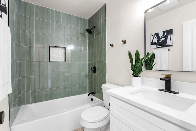 927 Peggotty Pl, Austin, TX 78753 - bathroom with vanity, toilet, and shower / tub combination