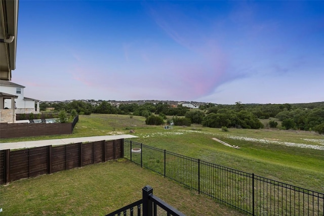 16720 Horondelle Dr, Austin, TX 78738 - fenced backyard featuring a view of countryside