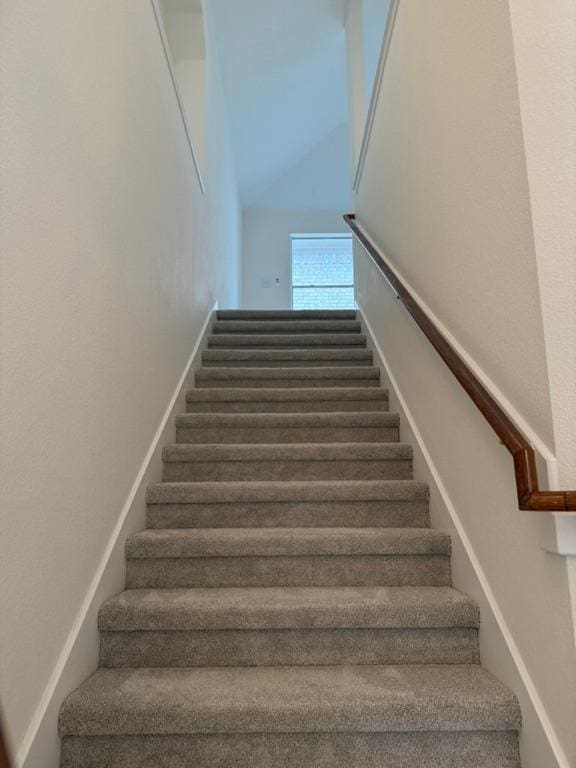 view of stairway