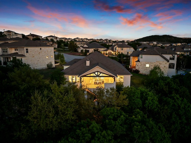 exterior space with a residential view