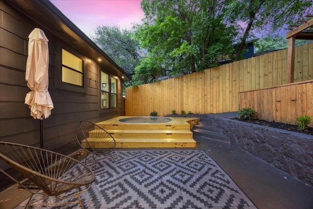1121 Reagan Ter, Austin, TX 78704 - view of patio featuring a wooden deck
