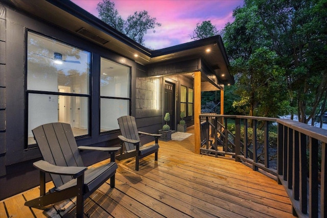 view of wooden terrace