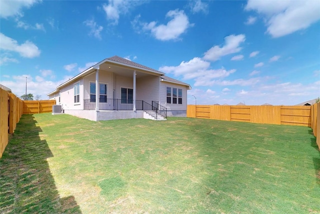 148 Golden Sage Ave, Georgetown, TX 78633 - rear view of property featuring a fenced backyard
