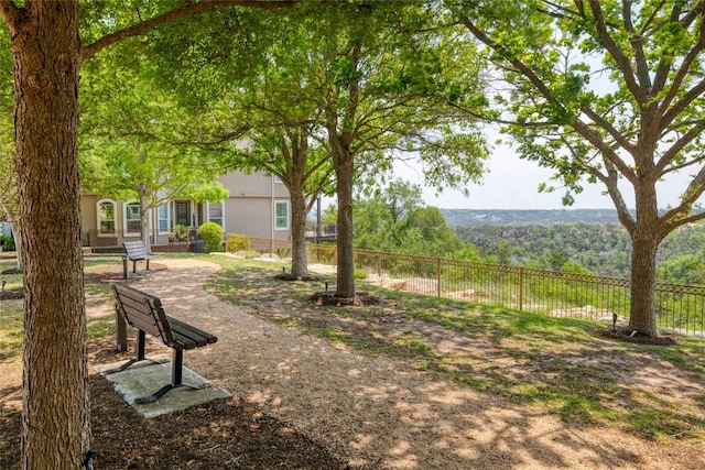 exterior space featuring fence