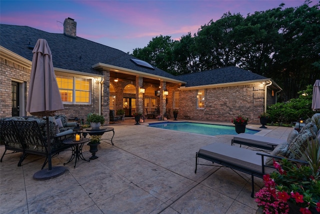 1901 Plantation Ct, Round Rock, TX 78681 - swimming pool with a patio and outdoor lounge area