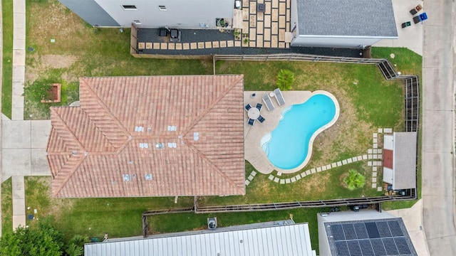 6006 Seville Dr, Austin, TX 78724 - drone / aerial view of a pool