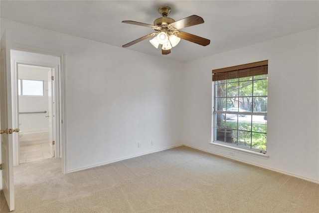 1202 Stepp Bnd, Cedar Park, TX 78613 - unfurnished room featuring light colored carpet, ceiling fan, and baseboards