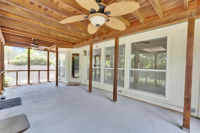 1202 Stepp Bnd, Cedar Park, TX 78613 - unfurnished sunroom with ceiling fan