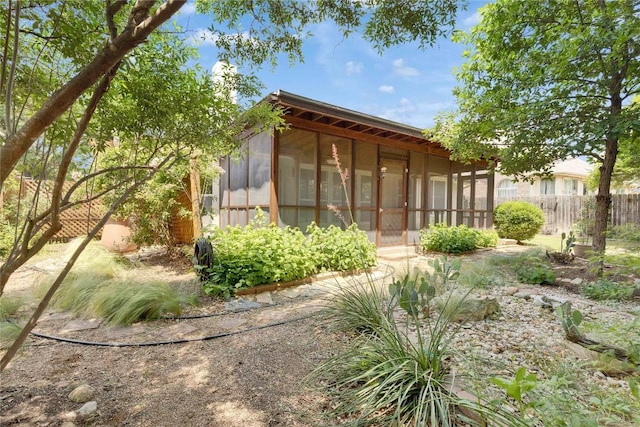 1202 Stepp Bnd, Cedar Park, TX 78613 - view of side of property with a sunroom