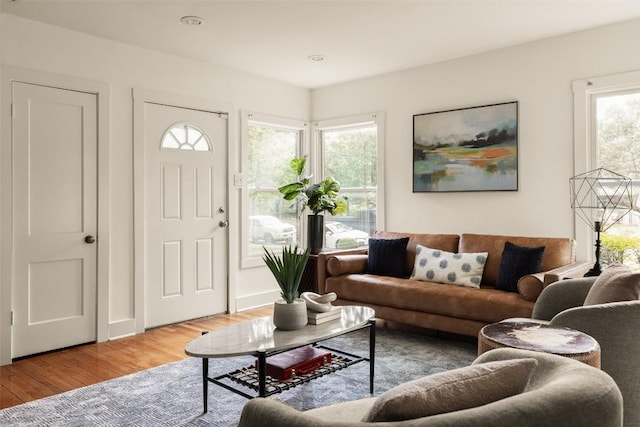 4903 Shoal Creek Blvd, Austin, TX 78756 - living room featuring wood finished floors