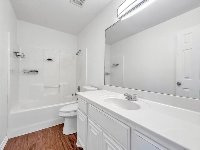 1614 Prickly Pear St, Lockhart, TX 78644 - bathroom with vanity, wood finished floors, and shower / bathtub combination