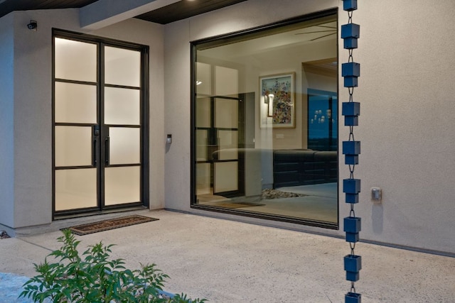 18304 Cedar Sage Ct, Lago Vista, TX 78645 - property entrance featuring french doors and stucco siding
