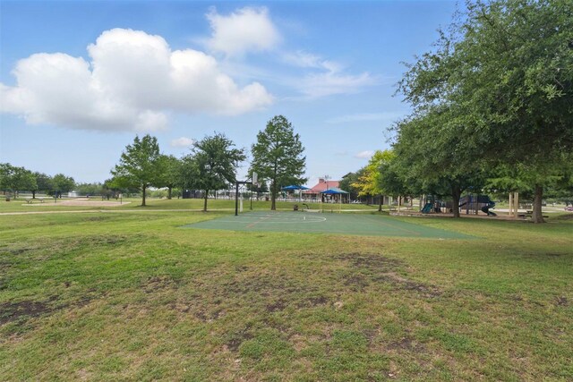 2917 Windy Vane Dr, Pflugerville, TX 78660 - view of community featuring a yard and community basketball court