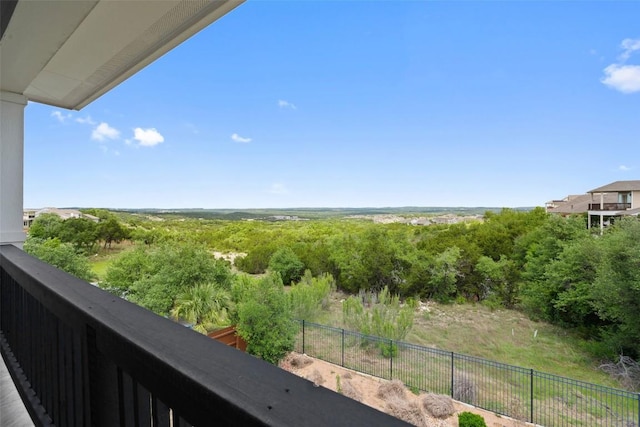 view of balcony