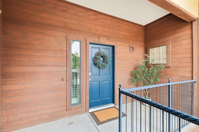 view of exterior entry