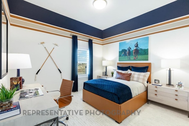 bedroom with carpet flooring