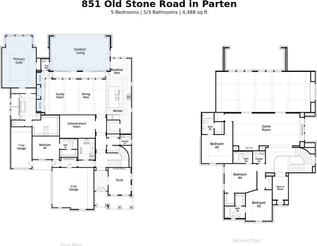 851 Old Stone Rd, Austin, TX 78737 - view of floor plan / room layout