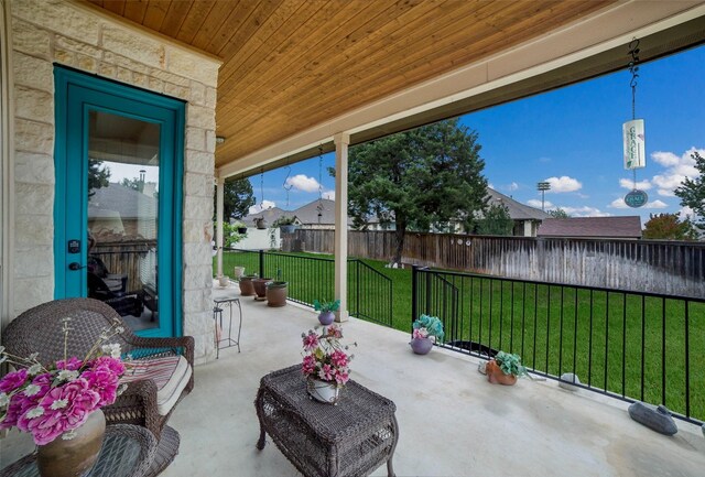 view of patio / terrace with fence private yard