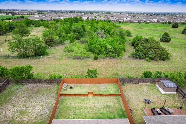 bird's eye view featuring a residential view