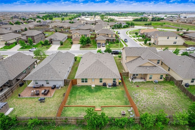 aerial view featuring a residential view