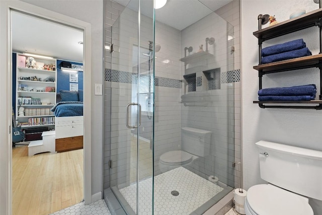 1712 Mccoy Pl, Georgetown, TX 78626 - bathroom with a shower stall and connected bathroom