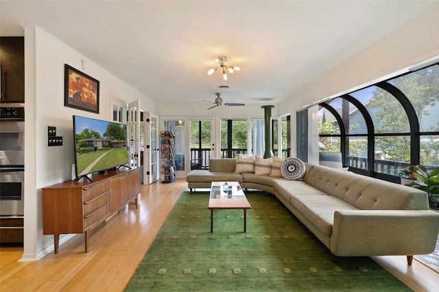 1712 Mccoy Pl, Georgetown, TX 78626 - living room featuring light wood-style floors
