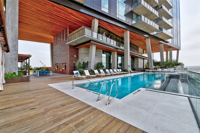 view of community pool