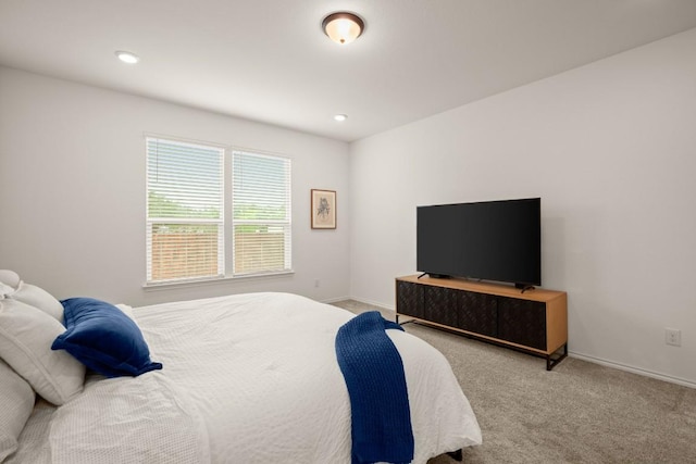 1625 Stinnett Dr, Leander, TX 78641 - carpeted bedroom with baseboards and recessed lighting