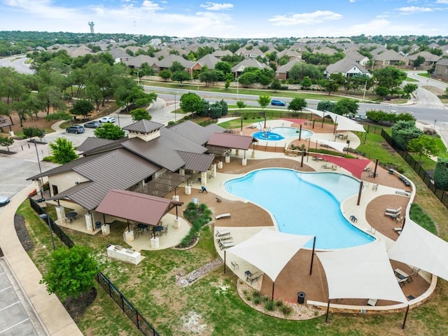 1625 Stinnett Dr, Leander, TX 78641 - bird's eye view featuring a residential view