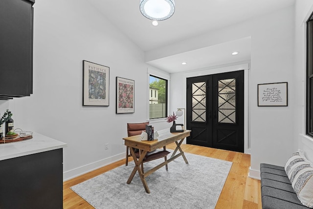 408 W 34th St, Austin, TX 78705 - office featuring light wood-style floors and recessed lighting