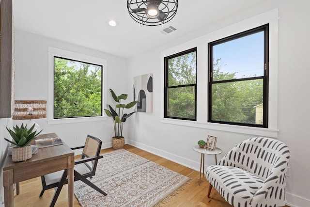 408 W 34th St, Austin, TX 78705 - office with wood finished floors and recessed lighting