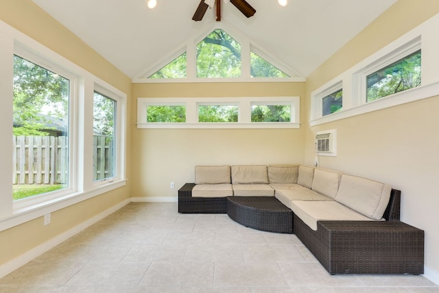 sunroom featuring plenty of natural light