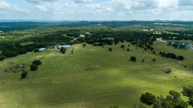 bird's eye view with a rural view