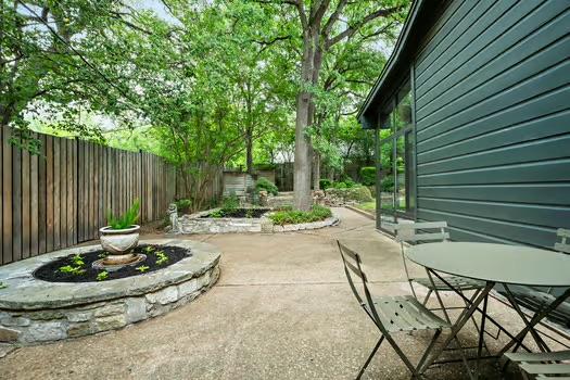 view of patio featuring a fenced backyard