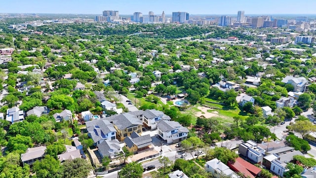 aerial view with a view of city