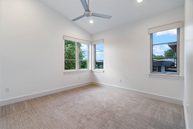 2902 Cedarview Dr, Austin, TX 78704 - carpeted empty room featuring baseboards, ceiling fan, and a wealth of natural light