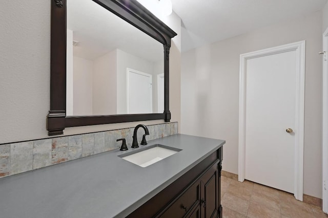 bathroom featuring vanity
