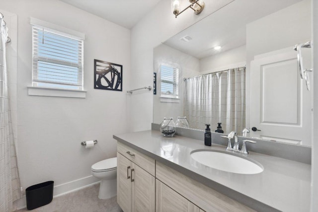 4617 Port Genova Ct, Leander, TX 78641 - bathroom featuring vanity, a shower with shower curtain, and tile patterned floors