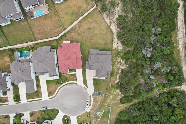 drone / aerial view featuring a residential view