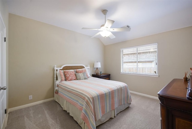 1312 Becca Teal Pl, Round Rock, TX 78681 - bedroom featuring light colored carpet, baseboards, and ceiling fan